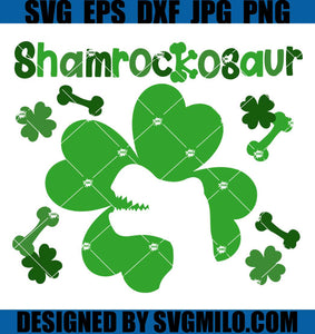 Shamrockosaur-Svg_-Dinosaur-St-Patricks-Day-Svg_-Trex-Svg