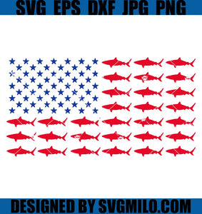 Shark-US-Svg_-4th-Of-July-Svg_-Fishing-Flag-US-Svg