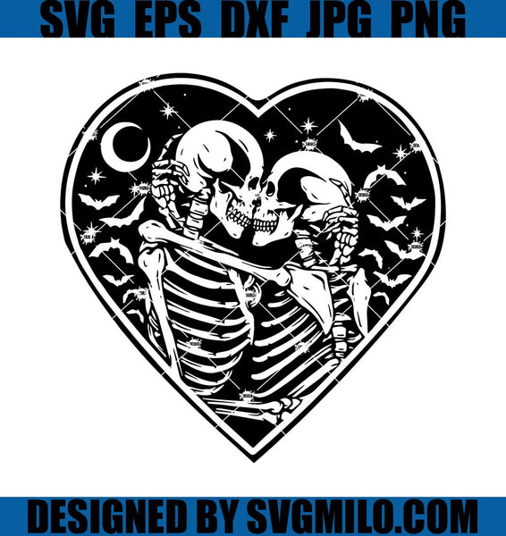 Kiss Me Skeleton Valentine Svg, Valentine Svg, Kiss Svg, Lips Svg