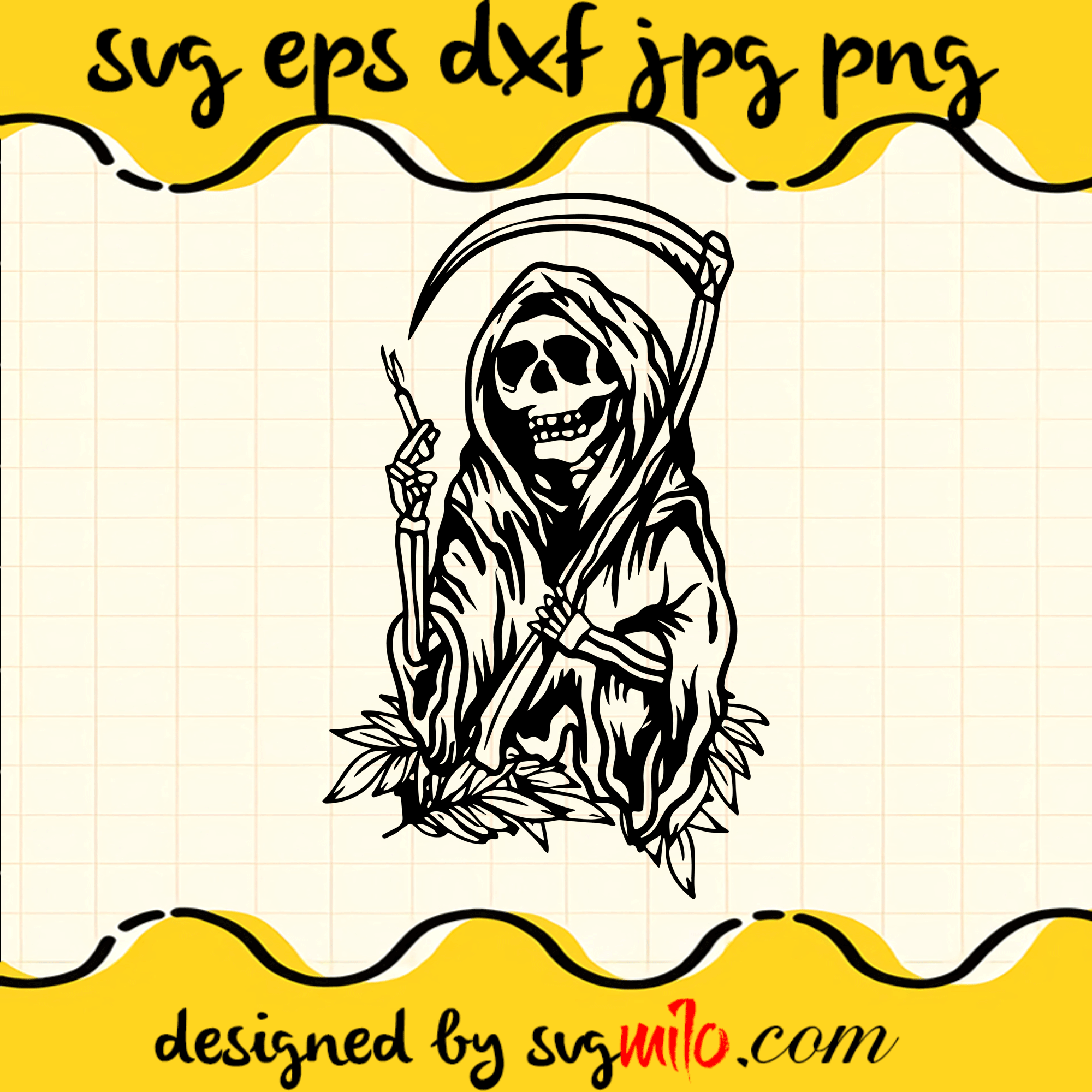 Skeleton Smoking Weed SVG, Skeleton Smoking Marijuana SVG, Halloween SVG