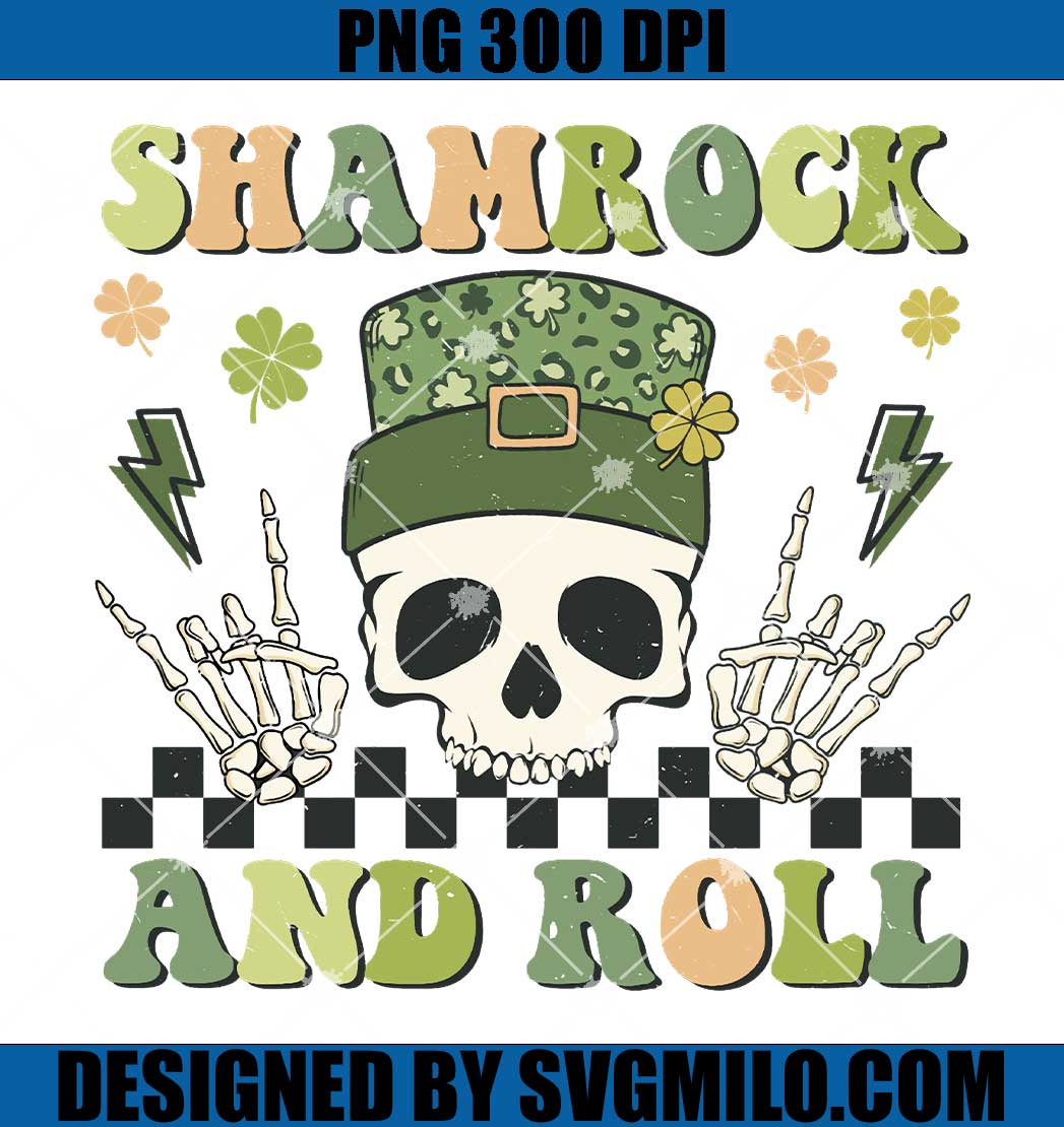 Skeleton-St-Patrick_s-Day-PNG_-Shamrock-and-Roll-PNG