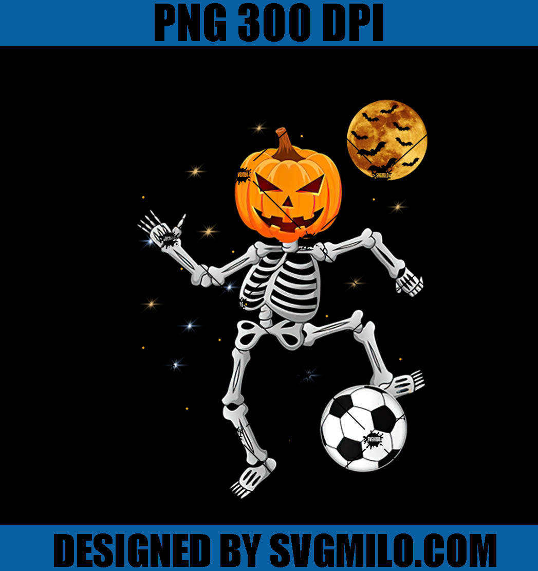 Skeleton Pumpkin Head PNG, Football Player Halloween PNG