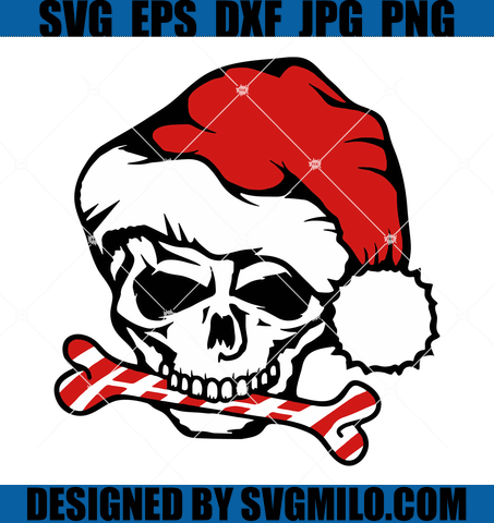 Skull-Christmas-SVG