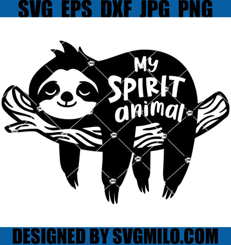 Sleeping-Sloth-Svg_-My-Spirit-Animal-Svg_-Funny-Svg