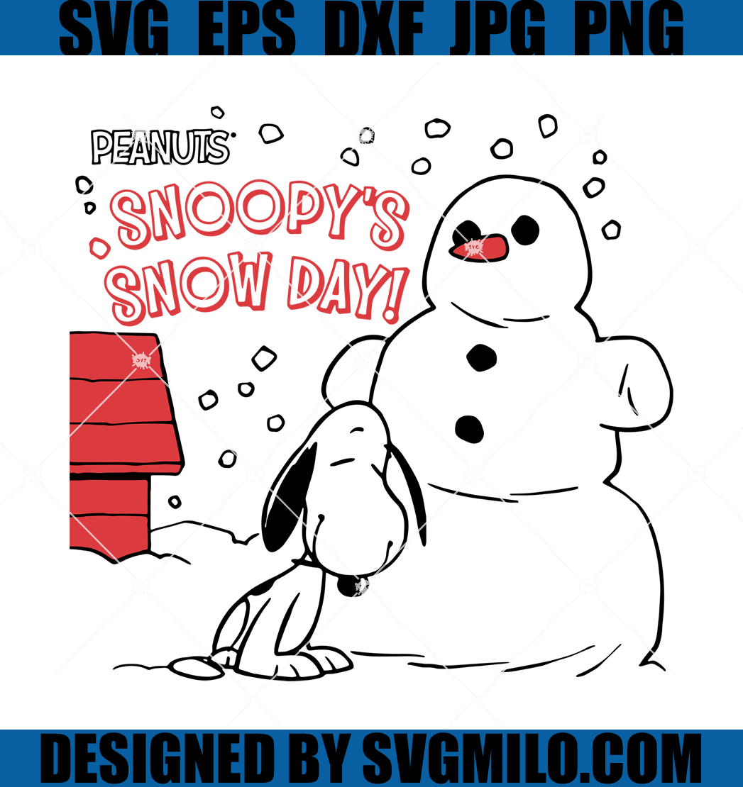 Snoopy's-Snow-Day!-SVG