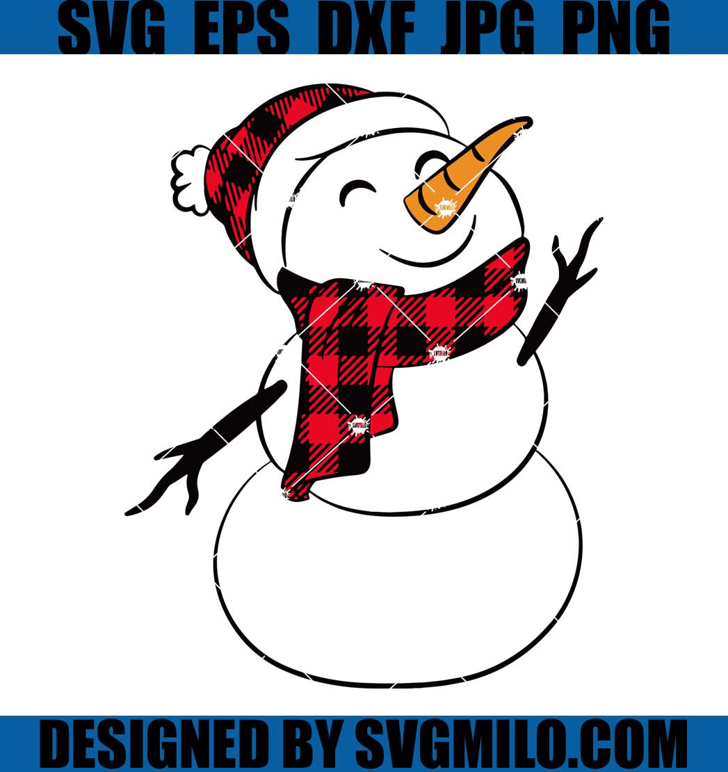 Snowman-Svg_-Christmas-Svg_-Winter-Svg_-Buffalo-Plaid-Svg