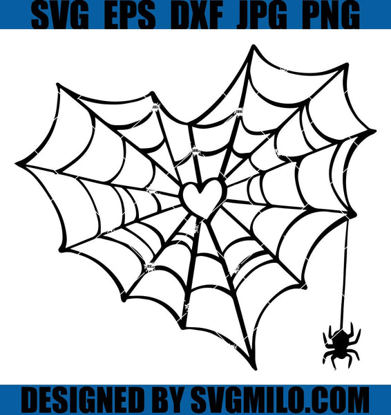 Spider Silhouette, Halloween Free Svg File clipart - SVG Heart