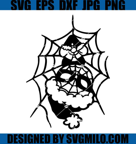 Spiderman-Christmas-Svg_-Spider-Man-Wearing-a-Christmas-Hat-Svg