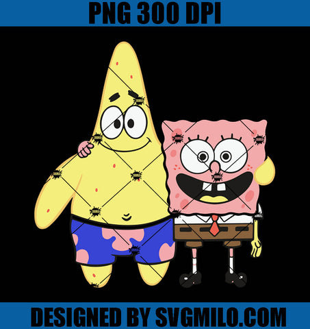 Spongepink and Yellow Patrick PNG- Cartoon PNG