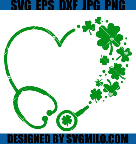 St.-Patrick-Heart-Stethoscope-SVG_-Shamrock-Stethoscope-SVG_-Shamrock-SVG