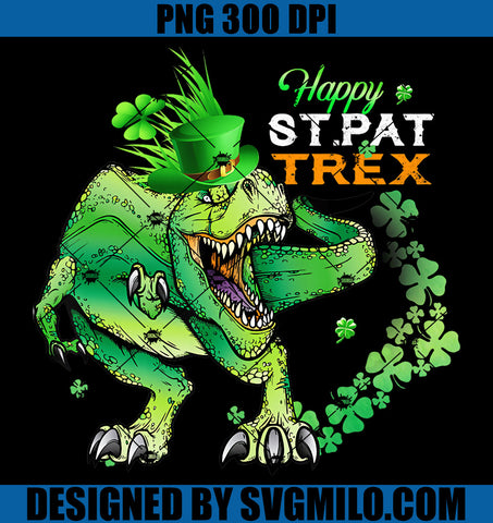 St Pat Rex  PNG, Dinosaur Saint Patricks Day PNG