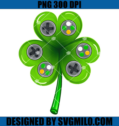 St Patricks Day Game PNG, Shamrock Video Gamer PNG