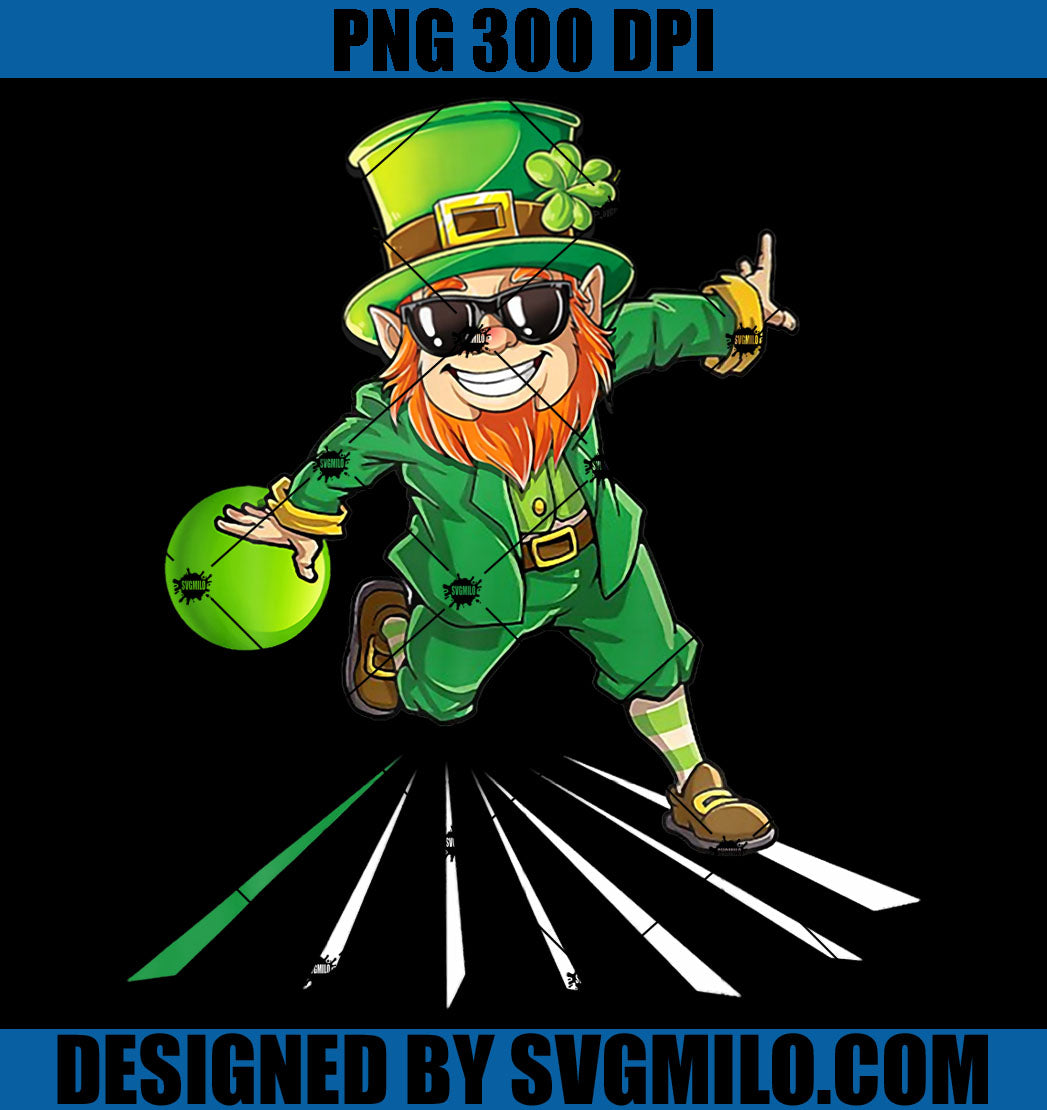 St Patricks Day Leprechaun Bowling PNG, Leprechaun Patrick PNG