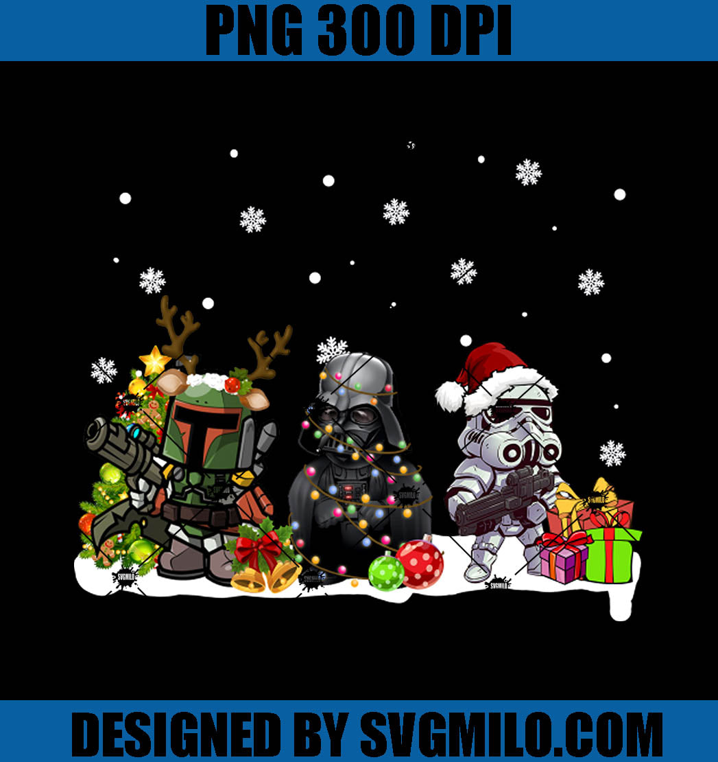 Star War Christmas PNG, Christmas Gift PNG, StarWar Xmas PNG