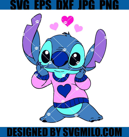 Stitch-In-Love-SVG_-Stitch-Valentine-SVG_-Stitch-Heart-SVG