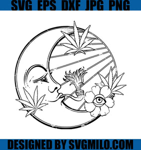 Stoner-Moon-Svg_-Moon-Smoking-Svg_-Cannabis-Svg