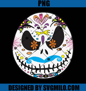 Sugar Skull Jack PNG, Jack Skellington PNG