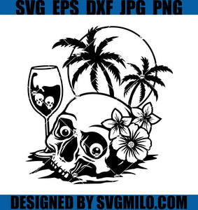 Summer-Skull-Svg_-Floral-Skull-Svg_-Champaigne-Skull-Svg