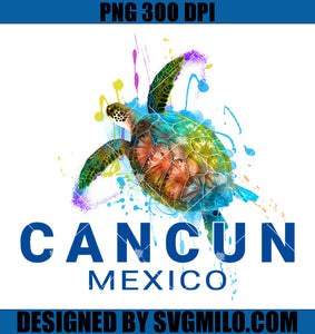 Summer Vacation Souvenir Sea Turtle PNG, Cancun Mexico PNG