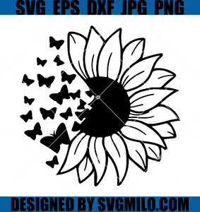 Sunflower-SVG-Daisy-And-Butterflies-SVG-Daisy-Flower-SVG-Butterfly-SVG