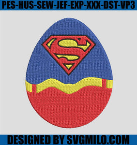 Superman-Easter-Egg-Embroidery-Designs