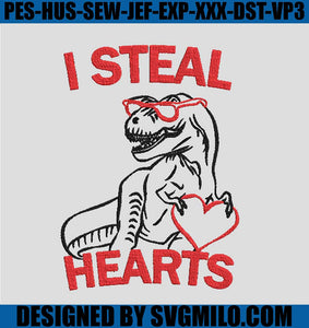 T-rex-Lover-Embroidery-Design_-I-Steal-Hearts-Embroidery-Design