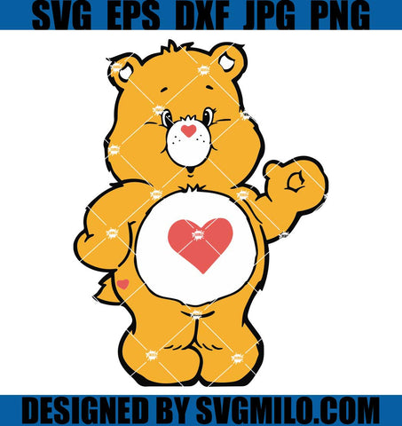 Tenderheart-Bear-SVG_-Care-Bears-SVG_-Valentine-SVG