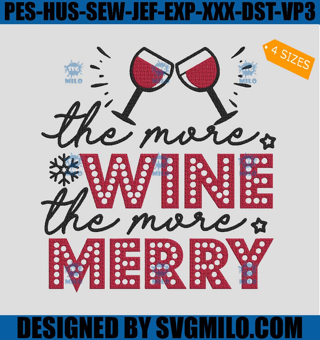 The-More-Wine-The-More-Merry-Embroidery-Design_-Merry-Christmas-Embroidery-Design
