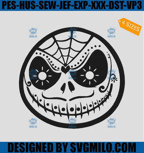 The-Nightmare-Before-Christmas-Embroidery-Design_-Jack-Skellington-Sugar-Skull-Die-Embroidery-Design