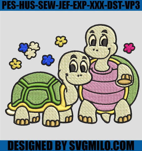 Turtle-Cute-Embroidery-Design