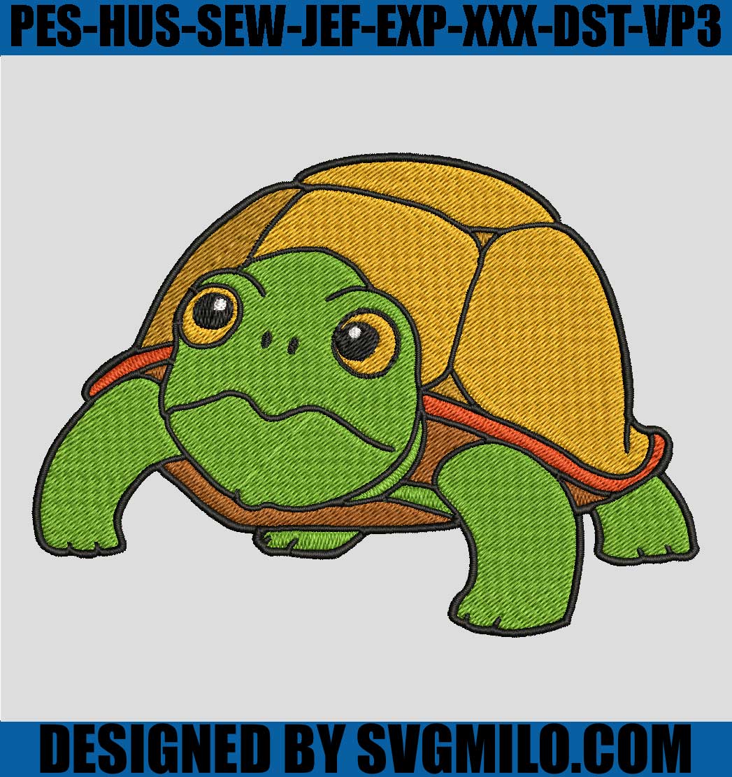 Turtle-Embroidery-Design