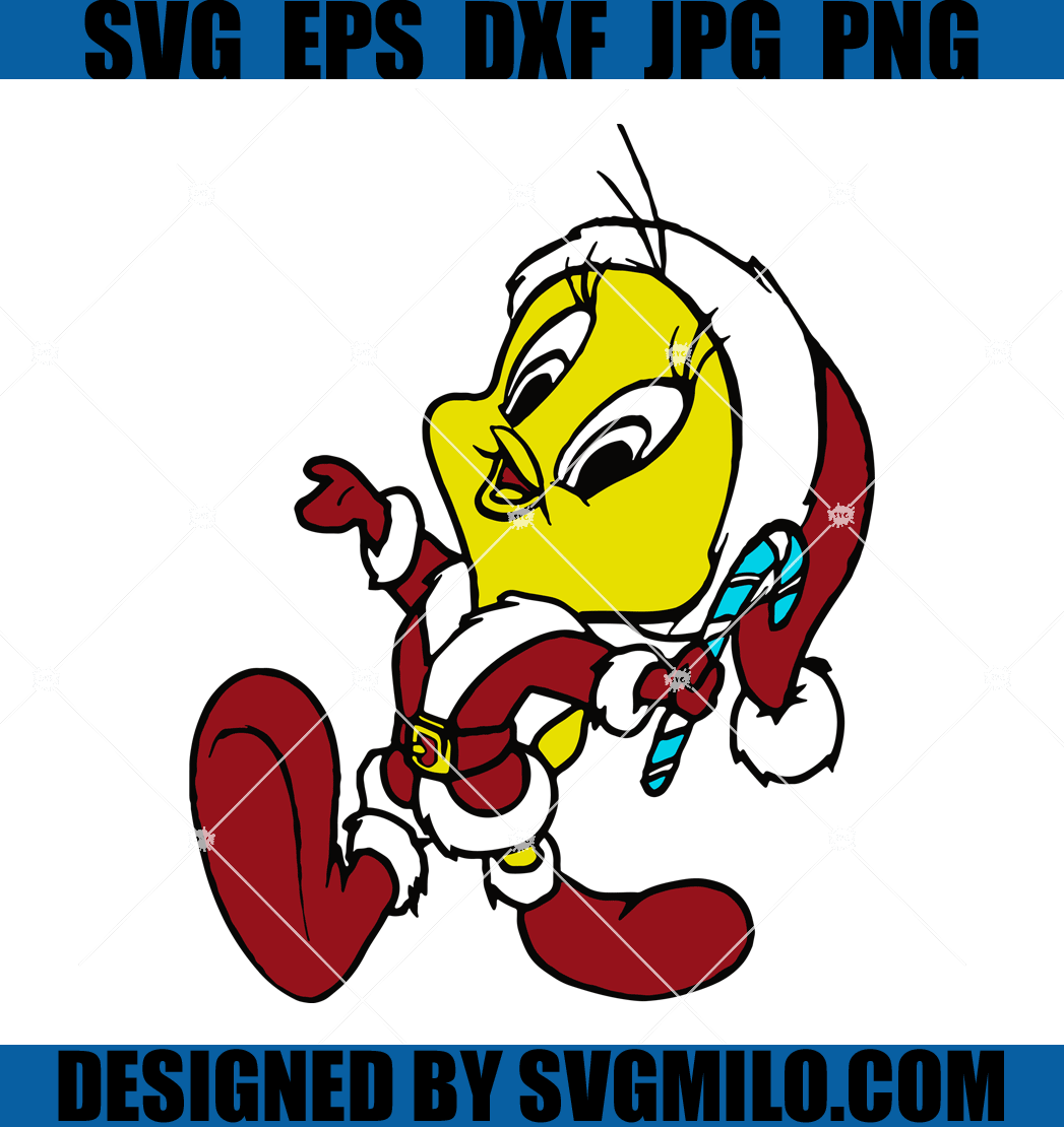 Tweety-Santa-SVG