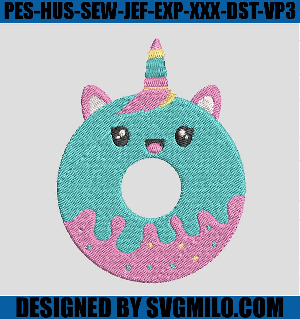 Unicorn-Donut-Embroidery-Design