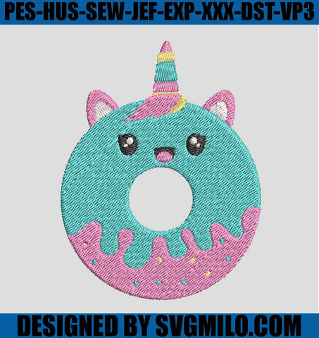 Unicorn-Donut-Embroidery-Design