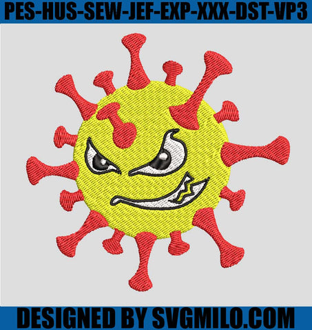 Virus-Mad-Face-Fill-Embroidery-Design