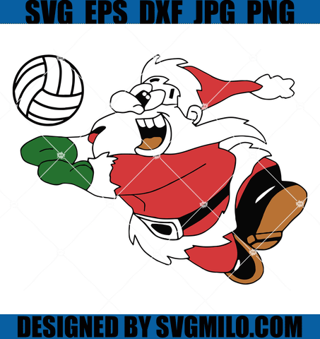 Volleyball-Svg-Santa-Christmas-Svg-Merry-Christmas-Svg