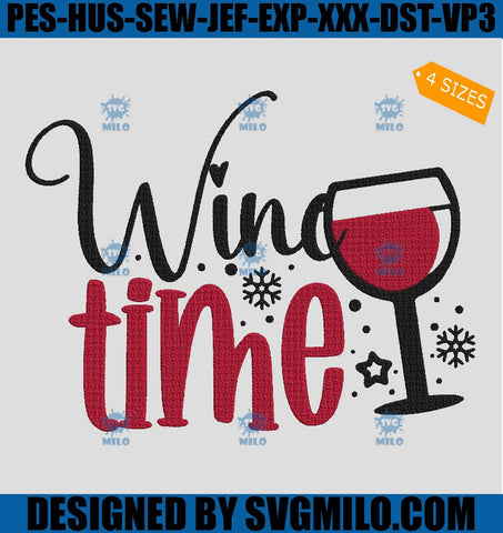 Wine-Time-Embroidery-Design_-Christmas-Wine-Embroidery-Design