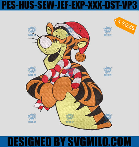 Winnie-the-Pooh-Christmas-Embroidery-Design_-Santa-Bouncy-Tiger-Embroidery-Design