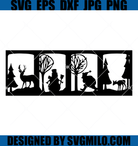 Santa-SVG-Deer-SVG-Snowman-SVG, Winter-Magic-SVG