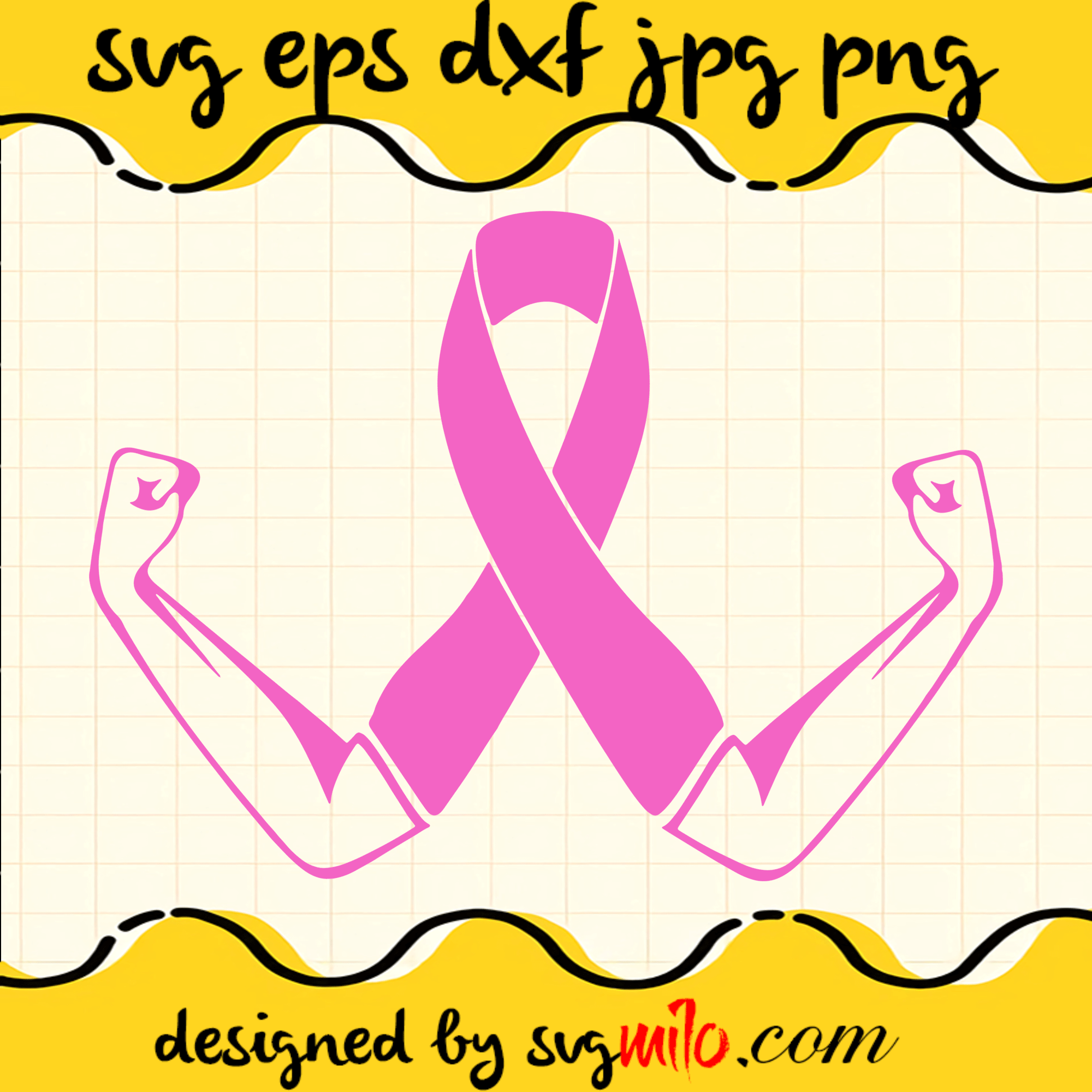 Woman Breast Cancer Awareness SVG
