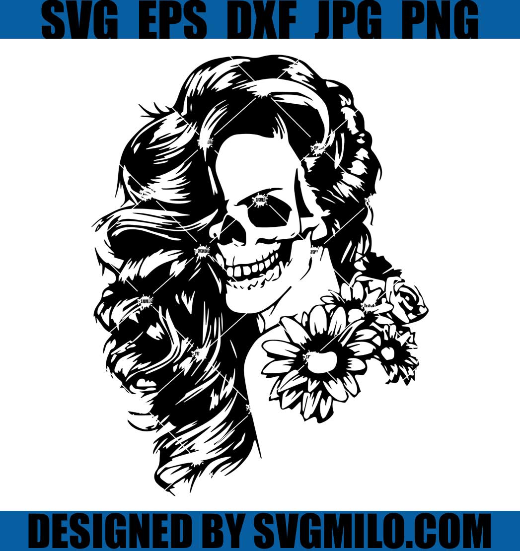 Woman-Sugar-Skull-With-Flowers-Svg_-Halloween-Svg