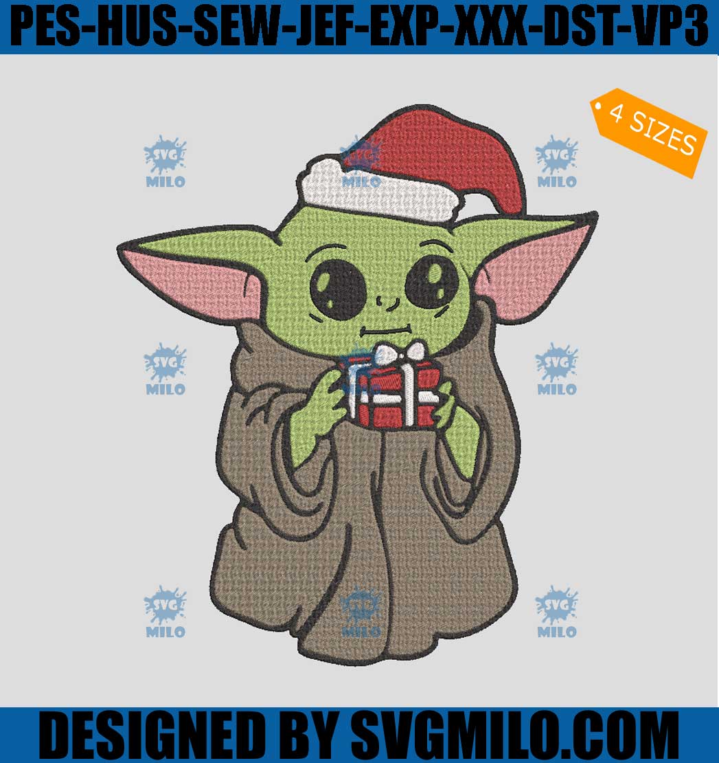 Yoda-Holding-A-Gift-Box-Embroidery-Design_-Christmas--Baby-Yoda-Embroidery-Design