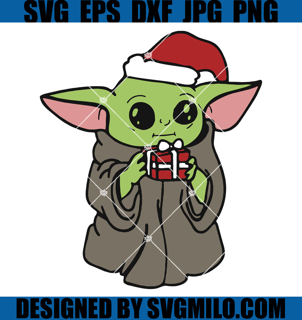 Yoda-Holding-A-Gift-Box-Svg_-Christmas-Svg_-Baby-Yoda-Svg
