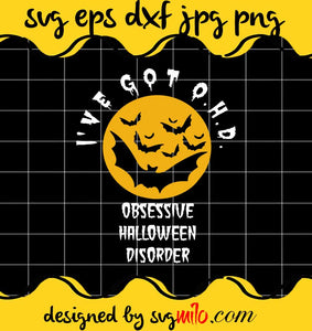 Awesome Ohd OBsessive Halloween Disorder cut file for cricut silhouette machine make craft handmade - SVGMILO
