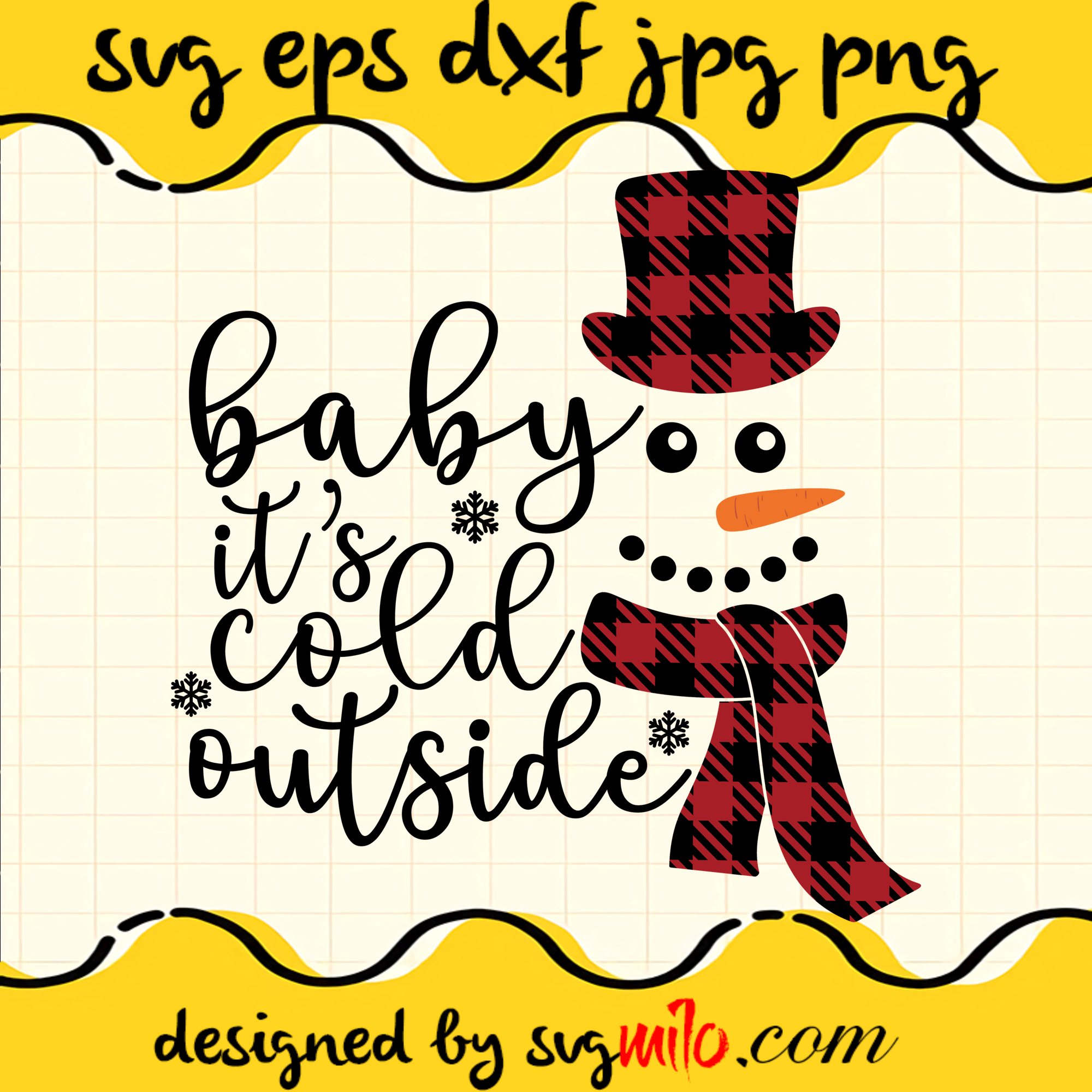 Baby Its Cold Outside SVG, Christmas SVG, EPS, PNG, DXF, Premium Quality - SVGMILO