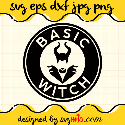 Basic Witch SVG, Halloween SVG, Maleficent SVG, EPS, PNG, DXF, Premium Quality - SVGMILO