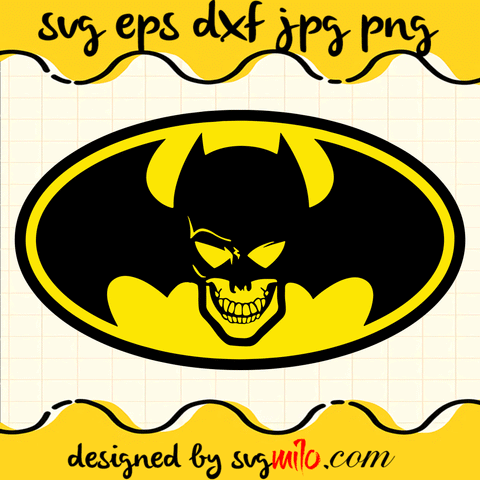 Bat Skull SVG, Batman SVG, Halloween SVG, EPS, PNG, DXF, Premium Quality - SVGMILO