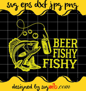 Beer Fishy Fish cut file for cricut silhouette machine make craft handmade - SVGMILO