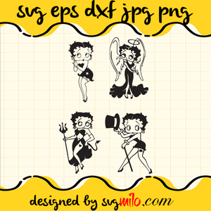Betty Boop SVG, Bundle SVG, EPS, PNG, DXF, Premium Quality - SVGMILO
