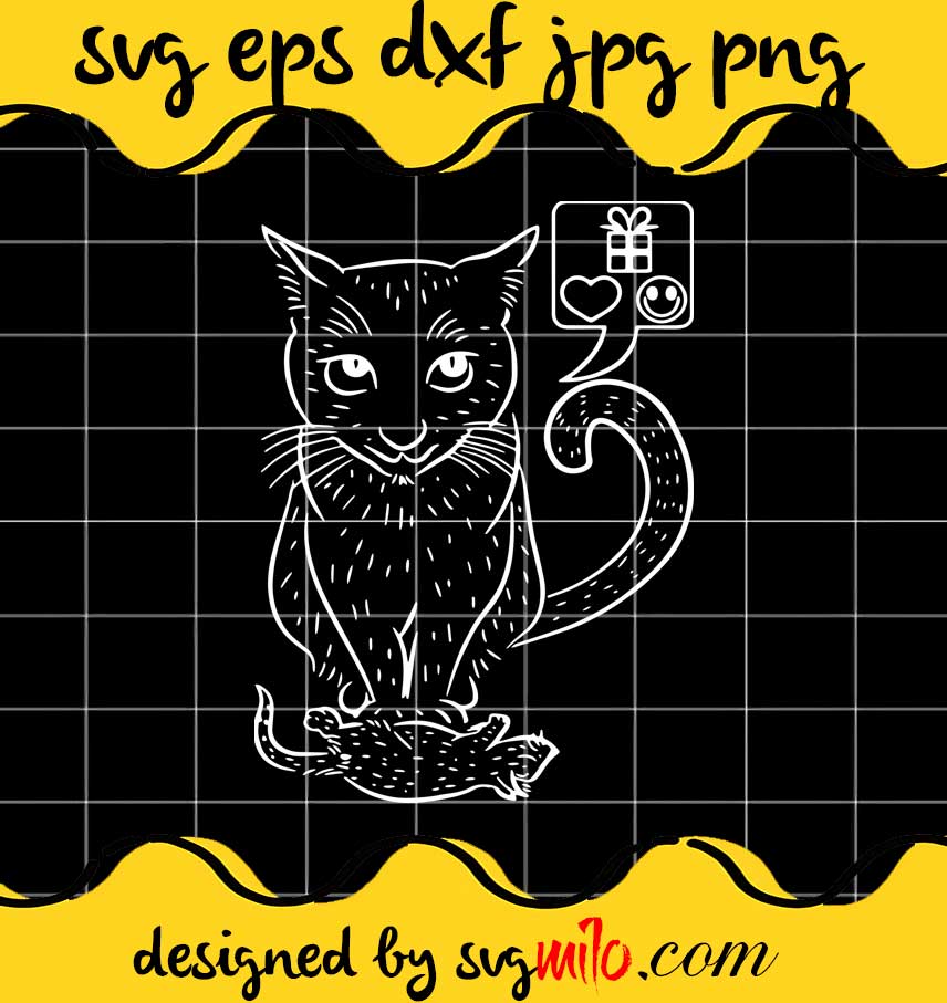 Black Cat Lone Art 2021 cut file for cricut silhouette machine make craft handmade - SVGMILO